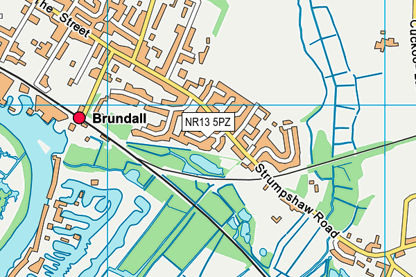 NR13 5PZ map - OS VectorMap District (Ordnance Survey)