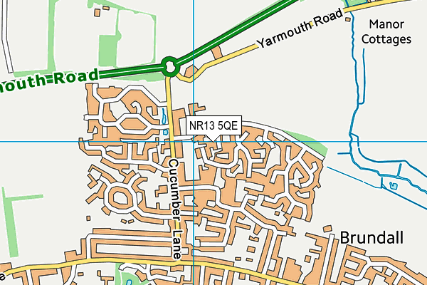 NR13 5QE map - OS VectorMap District (Ordnance Survey)