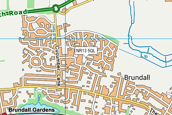 NR13 5QL map - OS VectorMap District (Ordnance Survey)