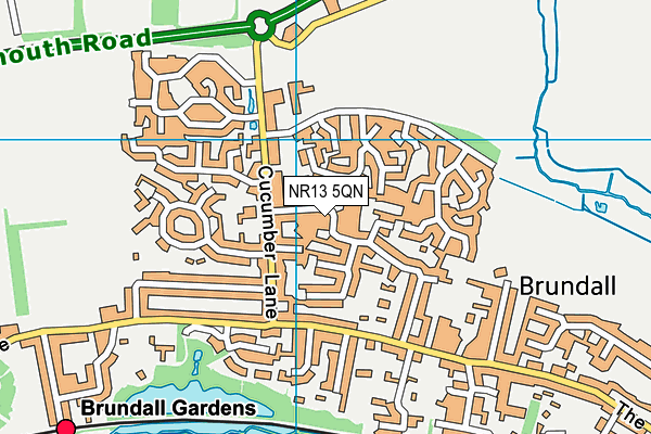 NR13 5QN map - OS VectorMap District (Ordnance Survey)