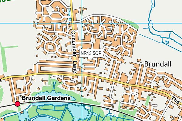 NR13 5QP map - OS VectorMap District (Ordnance Survey)