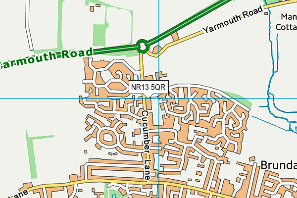 NR13 5QR map - OS VectorMap District (Ordnance Survey)