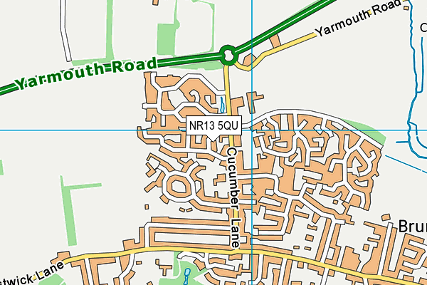 NR13 5QU map - OS VectorMap District (Ordnance Survey)