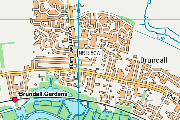 NR13 5QW map - OS VectorMap District (Ordnance Survey)