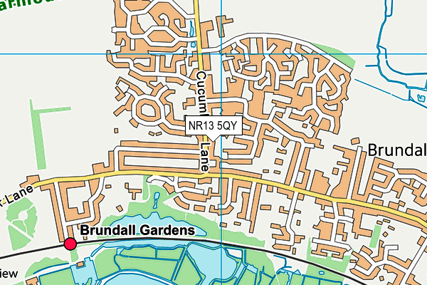 NR13 5QY map - OS VectorMap District (Ordnance Survey)