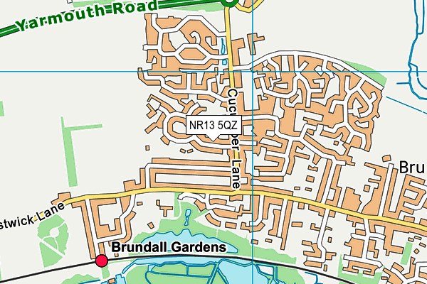 NR13 5QZ map - OS VectorMap District (Ordnance Survey)
