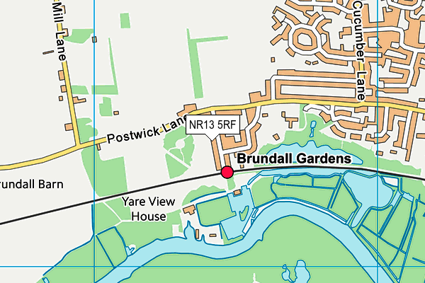 NR13 5RF map - OS VectorMap District (Ordnance Survey)