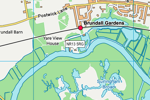 NR13 5RG map - OS VectorMap District (Ordnance Survey)