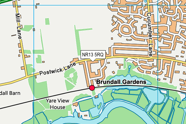 NR13 5RQ map - OS VectorMap District (Ordnance Survey)