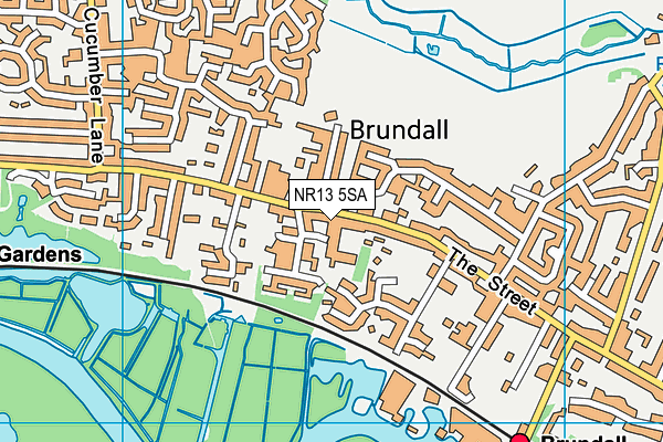 NR13 5SA map - OS VectorMap District (Ordnance Survey)