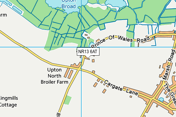 NR13 6AT map - OS VectorMap District (Ordnance Survey)