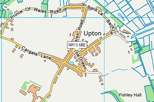 NR13 6BE map - OS VectorMap District (Ordnance Survey)