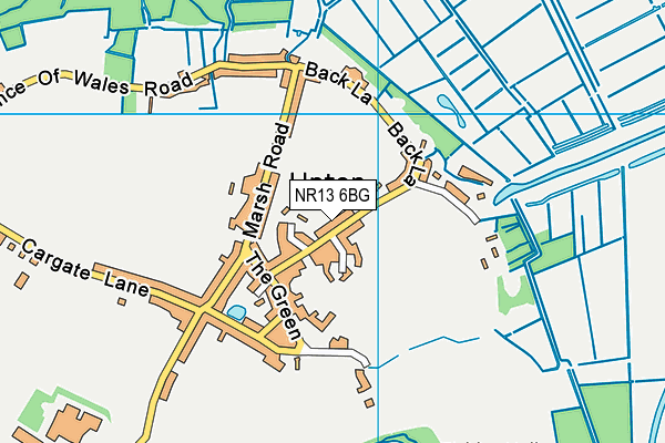 NR13 6BG map - OS VectorMap District (Ordnance Survey)