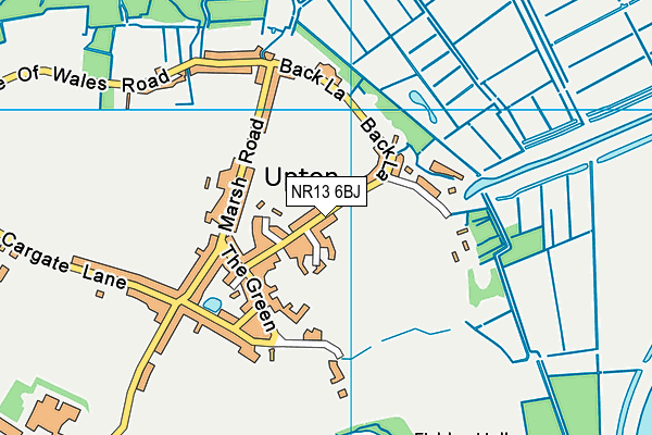 NR13 6BJ map - OS VectorMap District (Ordnance Survey)