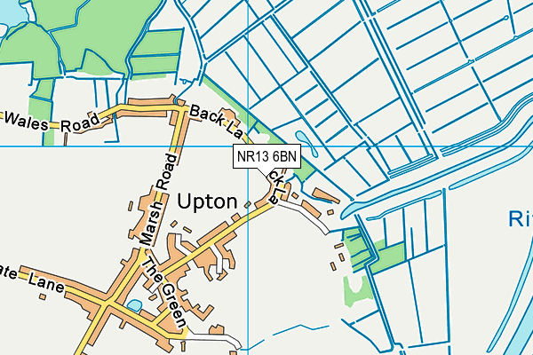 NR13 6BN map - OS VectorMap District (Ordnance Survey)