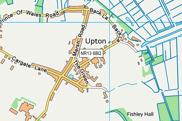 NR13 6BQ map - OS VectorMap District (Ordnance Survey)