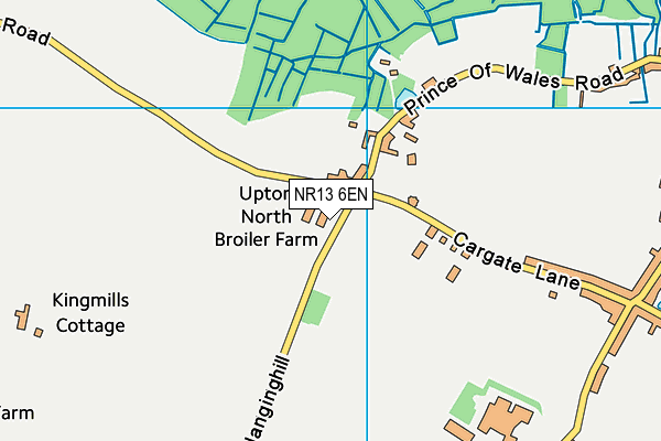 NR13 6EN map - OS VectorMap District (Ordnance Survey)
