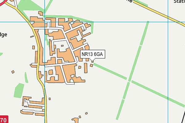 NR13 6GA map - OS VectorMap District (Ordnance Survey)