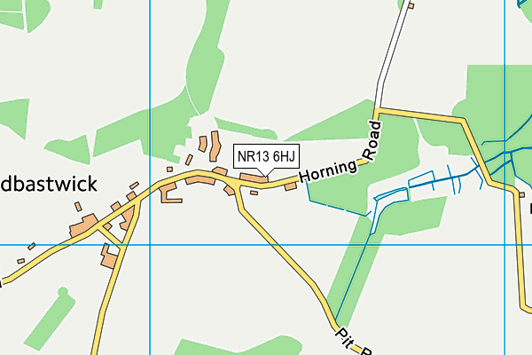 NR13 6HJ map - OS VectorMap District (Ordnance Survey)