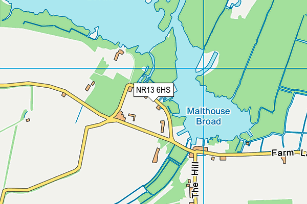 NR13 6HS map - OS VectorMap District (Ordnance Survey)