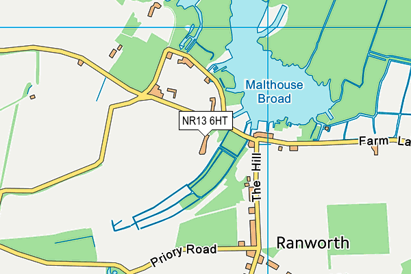 NR13 6HT map - OS VectorMap District (Ordnance Survey)