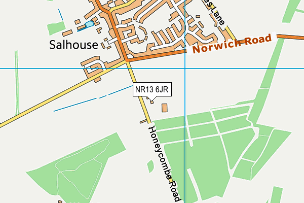 NR13 6JR map - OS VectorMap District (Ordnance Survey)