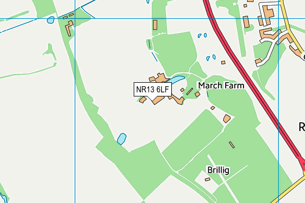 NR13 6LF map - OS VectorMap District (Ordnance Survey)