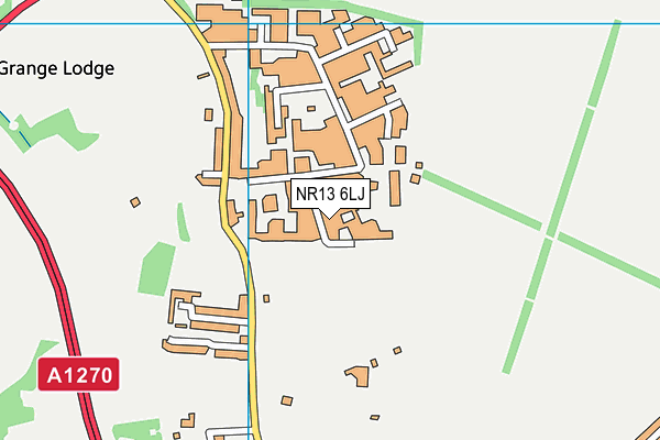 NR13 6LJ map - OS VectorMap District (Ordnance Survey)