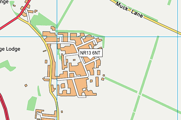 NR13 6NT map - OS VectorMap District (Ordnance Survey)