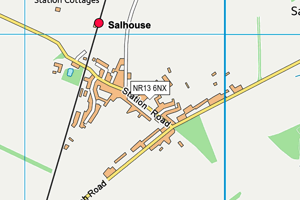 NR13 6NX map - OS VectorMap District (Ordnance Survey)
