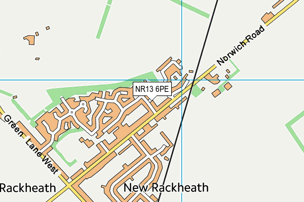 NR13 6PE map - OS VectorMap District (Ordnance Survey)