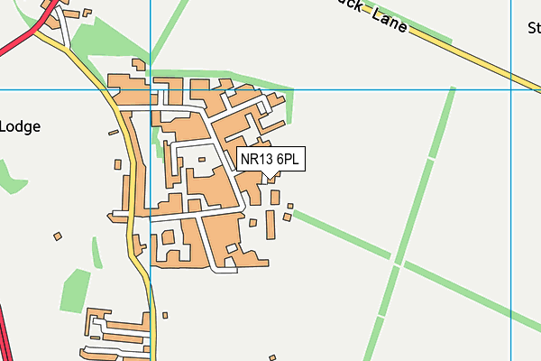 NR13 6PL map - OS VectorMap District (Ordnance Survey)