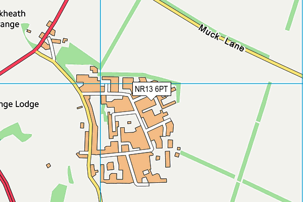 NR13 6PT map - OS VectorMap District (Ordnance Survey)