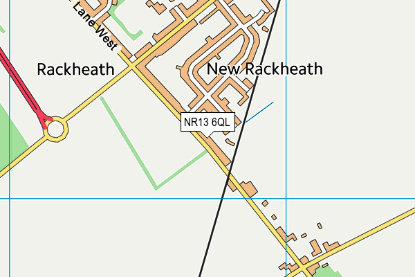 NR13 6QL map - OS VectorMap District (Ordnance Survey)