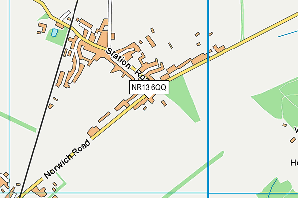 NR13 6QQ map - OS VectorMap District (Ordnance Survey)