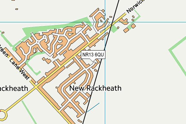 NR13 6QU map - OS VectorMap District (Ordnance Survey)
