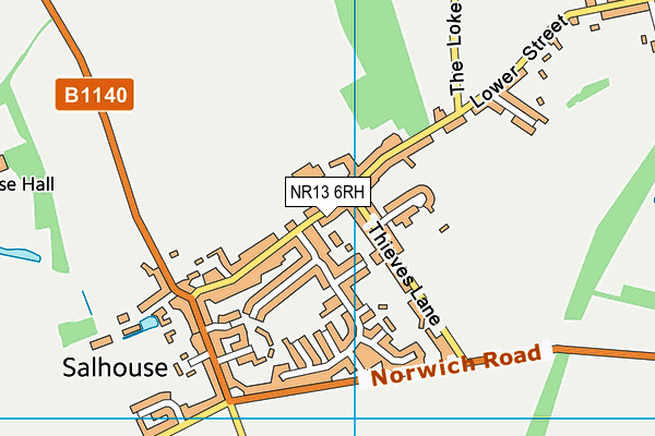 NR13 6RH map - OS VectorMap District (Ordnance Survey)