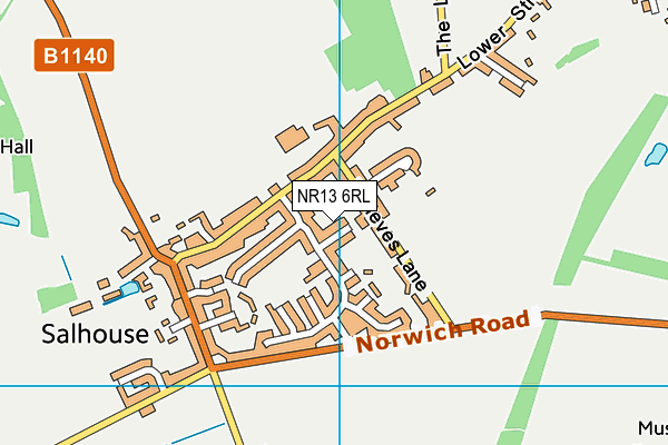 NR13 6RL map - OS VectorMap District (Ordnance Survey)