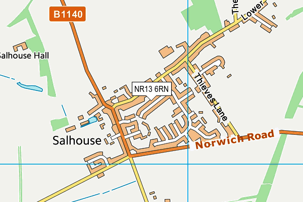 NR13 6RN map - OS VectorMap District (Ordnance Survey)