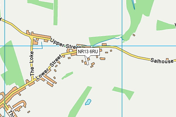 NR13 6RU map - OS VectorMap District (Ordnance Survey)