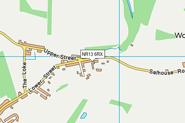 NR13 6RX map - OS VectorMap District (Ordnance Survey)