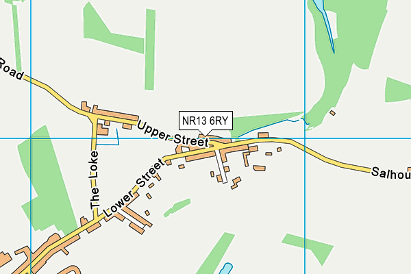 NR13 6RY map - OS VectorMap District (Ordnance Survey)
