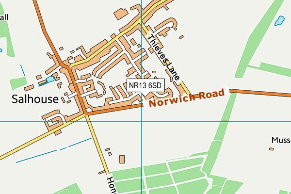 NR13 6SD map - OS VectorMap District (Ordnance Survey)