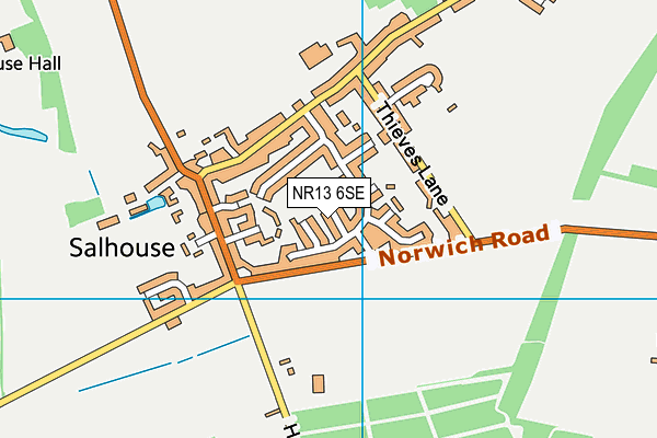 NR13 6SE map - OS VectorMap District (Ordnance Survey)