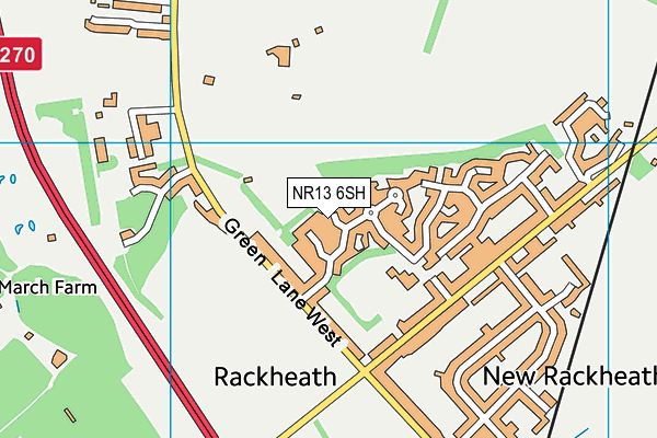 NR13 6SH map - OS VectorMap District (Ordnance Survey)