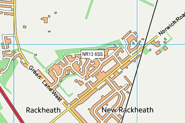 NR13 6SS map - OS VectorMap District (Ordnance Survey)
