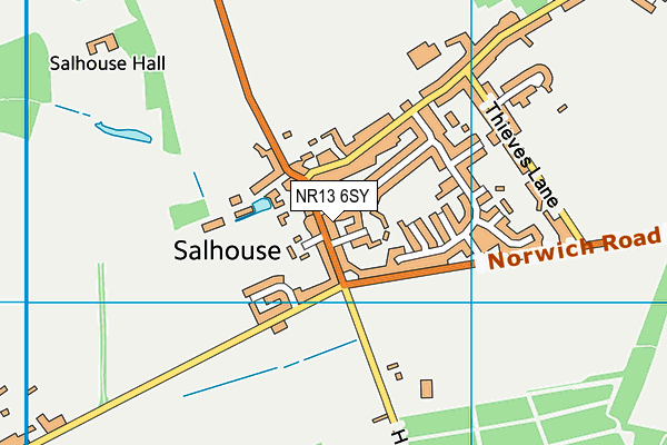 NR13 6SY map - OS VectorMap District (Ordnance Survey)