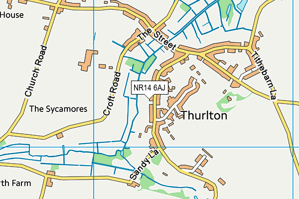 Map of THURLTON COMMUNITY STORE C.I.C. at district scale