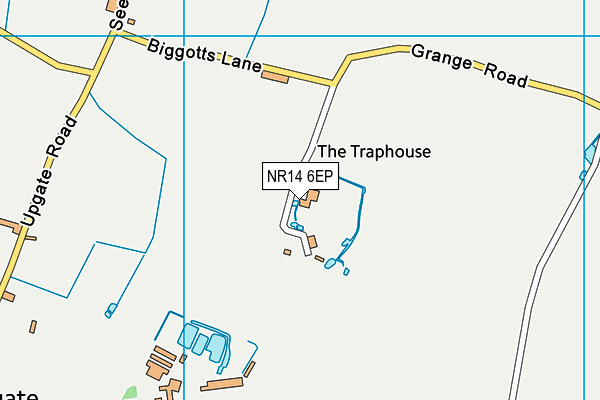 NR14 6EP map - OS VectorMap District (Ordnance Survey)