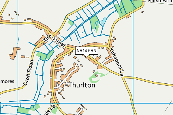 Thurlton Primary School map (NR14 6RN) - OS VectorMap District (Ordnance Survey)